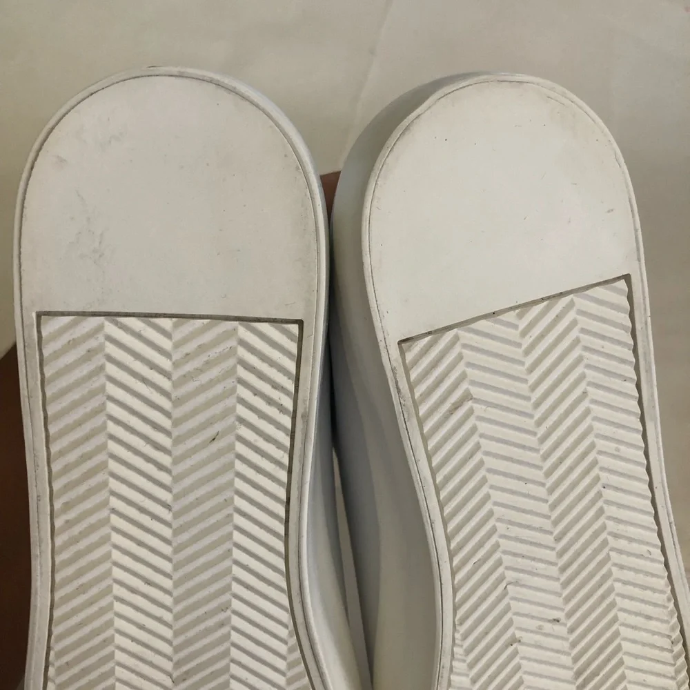 Lauren Ralph Lauren Woman’s Isla Leather Platform Trainer Slip-On Sneakers Sz 10